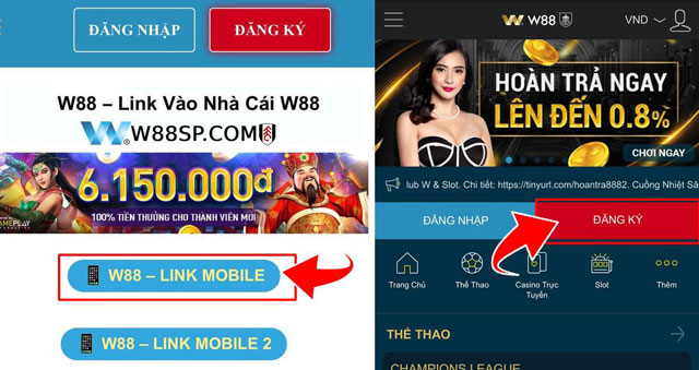 Chọn đúng link đăng ký W88 từ đại lý uy tín